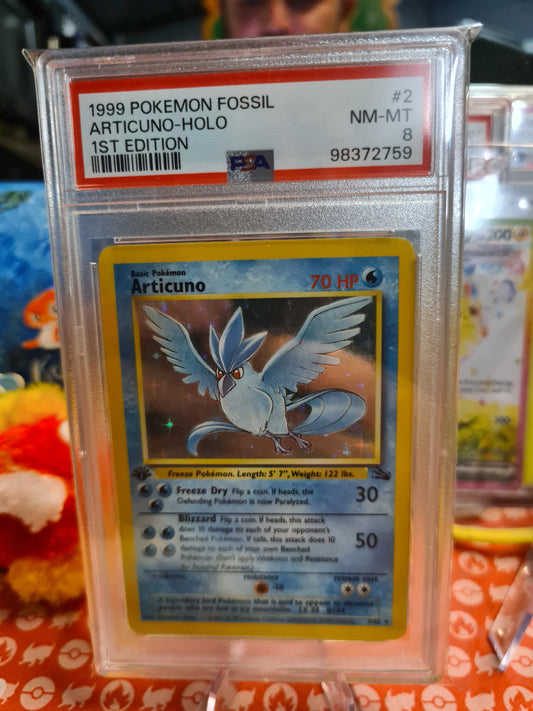 Ducky - PSA 8 1st Ed Articuno Fossil